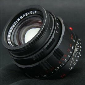 【中古】 《良品》 Leica アポズミクロン M50mm F2.0 ASPH. ブラッククローム 【希少品/世界限定700本生産】【点検証明書付きライカカメラジャパンにて6bitマウント部品交換/絞りリングピントリング動作調整/各部点検済】 [ Lens | 交換レンズ ]