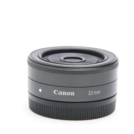 【あす楽】 【中古】 《良品》 Canon EF-M22mm F2 STM ブラック 【別売レンズフード付！】 [ Lens | 交換レンズ ]