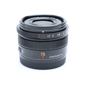 【あす楽】 【中古】 《良品》 Panasonic LEICA DG SUMMILUX 15mm F1.7 ASPH. H-X015-K ブラック 【基板部品交換/各部点検済】 (マイクロフォーサーズ) [ Lens | 交換レンズ ]