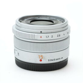 【あす楽】 【中古】 《並品》 Panasonic LEICA DG SUMMILUX 15mm F1.7 ASPH. H-X015-S シルバー (マイクロフォーサーズ) [ Lens | 交換レンズ ]