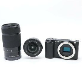 【あす楽】 【中古】 《美品》 SONY VLOGCAM ZV-E10Y ダブルズームレンズキット ブラック [ デジタルカメラ ]