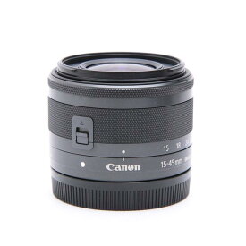 【あす楽】 【中古】 《並品》 Canon EF-M15-45mm F3.5-6.3 IS STM グラファイト 【別売フード付！】 [ Lens | 交換レンズ ]