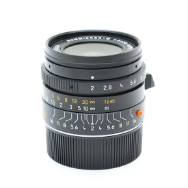 【あす楽】 【中古】 《美品》 Leica ズミクロン M28mm F2.0 ASPH (フードはめ込み式) ブラック 【点検証明書付きライカカメラジャパンにてフォーカシングマウントピント調整/絞り羽根清掃/レンズ内クリーニング/各部点検済】 [ Lens | 交換レンズ ]