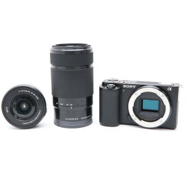 【あす楽】 【中古】 《良品》 SONY VLOGCAM ZV-E10Y ダブルズームレンズキット ブラック [ デジタルカメラ ]