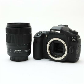 【あす楽】 【中古】 《良品》 Canon EOS 80D EF-S18-135 IS USM レンズキット 【ペンタプリズムボディ外装ラバーレンズユニット部品交換/各部点検済】【別売レンズフード付！】 [ デジタルカメラ ]
