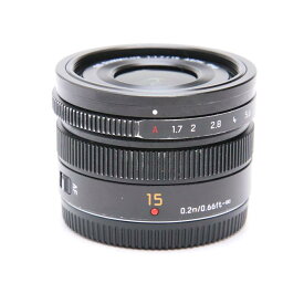 【あす楽】 【中古】 《並品》 Panasonic LEICA DG SUMMILUX 15mm F1.7 ASPH. H-X015-K ブラック (マイクロフォーサーズ) [ Lens | 交換レンズ ]