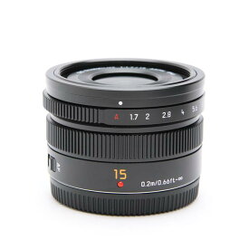 【あす楽】 【中古】 《美品》 Panasonic LEICA DG SUMMILUX 15mm F1.7 ASPH. H-X015-K ブラック (マイクロフォーサーズ) [ Lens | 交換レンズ ]