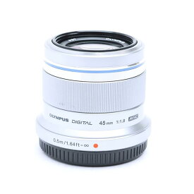 【あす楽】 【中古】 《並品》 OLYMPUS M.ZUIKO DIGITAL 45mm F1.8 シルバー 【別売フード付！】 (マイクロフォーサーズ) [ Lens | 交換レンズ ]