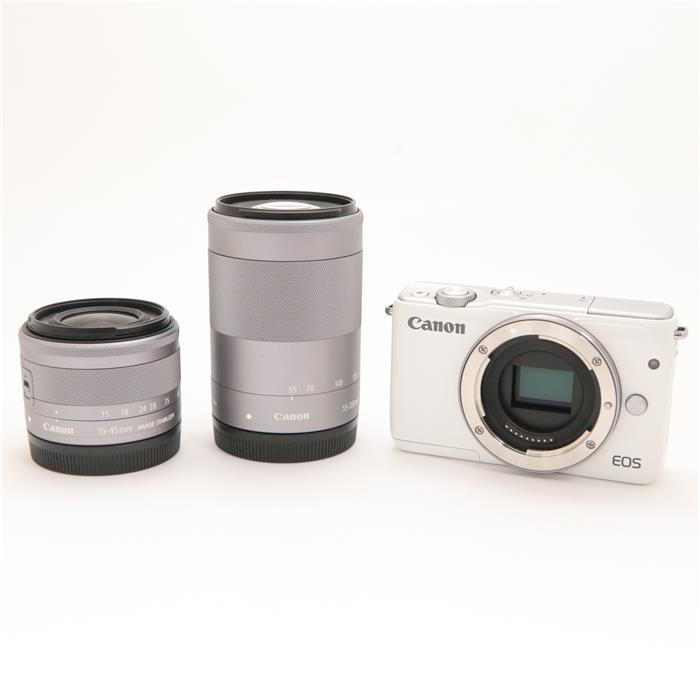 【代引き手数料無料！】 【あす楽】 【中古】 《良品》 Canon EOS M10 ダブルズームキット ホワイト [ デジタルカメラ ]