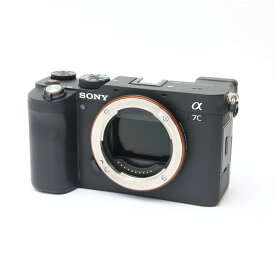 【中古】 《良品》 SONY α7C ボディ ILCE-7C ブラック 【ファインダーカバー・カードスロット・MIシューバネ部品交換/各部点検済】 [ デジタルカメラ ]