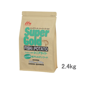 森乳 スーパーゴールド フィッシュ＆ポテト シニアライト 2.4kg（体重調整用 低アレルゲンフード）