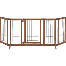 リッチェル ペット用 木製おくだけドア付 ゲート M ブラウン