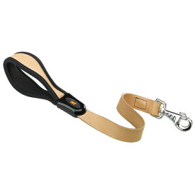 イタリアferplast社製 本革 犬具 GIOTTO ジオット GM25/60 ナチュラル ショート リード 短引き 犬 散歩用品 犬用 中型犬 大型犬【tt】