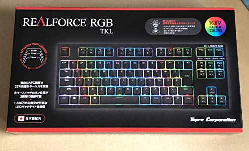 生まれのブランドで 東プレ REALFORCE RGB TKL R2TLA-JP4G-BK 日本語配列 PCゲーマー向けキーボード