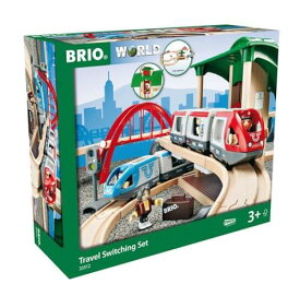 BRIO (ブリオ) WORLD トラベルレールセット [全42ピース] 対象年齢 3歳~ (電動車両 電車 おもちゃ 木製 レール) 33512