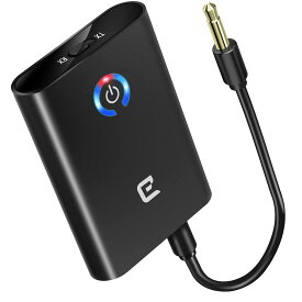 Eletoker Bluetooth 5.2 トランスミッター レシーバ ー aptX-Adaptive aptx-LL aptX HD 対応 小型 低遅延 受信機 送信機 一台二役 2台同時接続 ブルートゥース トランスミッター