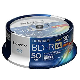 ソニー(SONY) 【30枚(地デジ約6時間)】 ソニー / 30枚入り / ビデオ用ブルーレイディスク / 1回録画用 / BD-RE / 1枚あたり50GB(地デジ約6時間) / 1-6倍速 / ディスク用ケース無し / 30BNR2VJPP6