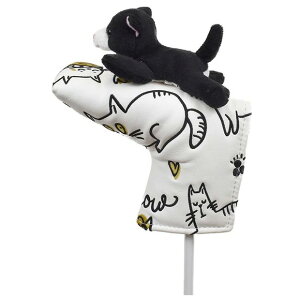 ネコ パターカバー ピンタイプ WHC1766 ゴルフ用品 キャラクター アニマル 動物 かわいい 猫