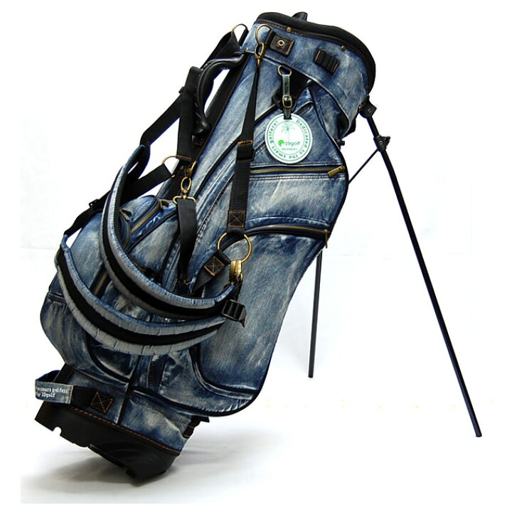 楽天市場 19ゴルフ デニム キャディバッグ 色落ち加工 8 5型 ゴルフ用品 スタンドバッグ おしゃれ 可愛い メンズ レディース メープル レーン ゴルフ
