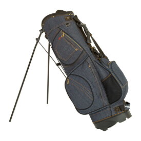 19ゴルフ デニム キャディバッグ インディゴブルー 8.5型 ゴルフ用品 スタンドバッグ おしゃれ 可愛い メンズ レディース (即納)