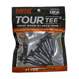 TOUR TEE MINI ツアーティー ミニ BLACK SPINE 45mm 6本入り T-491-880 ゴルフ用品 ゴルフ ティー ゴルフティ (定形)