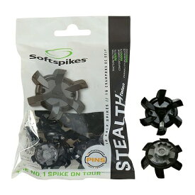 ソフトスパイク ステルスタロン PINS ゴルフシューズ スパイク鋲 ブラック×シルバー S-543-440 フットジョイ アディダス アシックス プーマ ゴルフスパイク