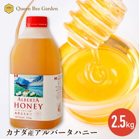 【カナダ産アルバータはちみつ 2.5kg】大容量 プロ御用達 業務用 純粋 ピュア 国内充填 安心 安全 百花蜜 クインビーガーデン 公式 アルバータハニー お菓子作り 高評価 製菓 製パン お料理 製菓原料 ヘルシー