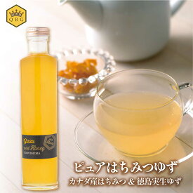 マラソン最大500円クーポン【ピュアはちみつユズ(5倍希釈)】 純粋 はちみつ カナダ 徳島県産 実生ゆず 果汁 ホット ドリンク ハニー シロップ 白砂糖不使用 保存料 着色料 不使用 クインビーガーデン 公式
