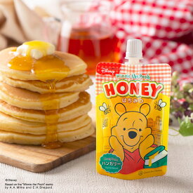 【くまのプーさん/はちみつパウチ100g】純粋はちみつ ハンガリー産 百花蜜 プーさん Disney ディズニー くま はちみつ ハチミツ 蜂蜜 かわいい 使いやすい おためしサイズ ヘルシー 朝食 パンに合う ヨーグルト 紅茶