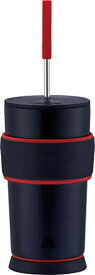 ピーコック魔法瓶 ゲーミングタンブラー・ゲーミングボトル (0.55L, レッドブラック)