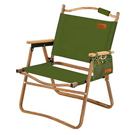 DesertFox アウトドア チェア キャンプ チェア 軽量 折りたたみ 椅子 Lサイズ 78X54×51cm 耐荷重 150kg コンパクト 携帯便利 キャンプ椅子 DY (グリーン/進化)