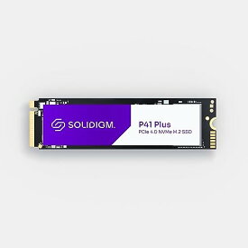 ソリダイム Solidigm 内蔵 SSD 512GB P41 Plus 読込速度：4,125MB/秒(最大)、 M.2 2280 、 PCIe 4.0 インタフェース サポート 512GB / (SSDPFKNU512GZX1 /A) 国内正規流通品