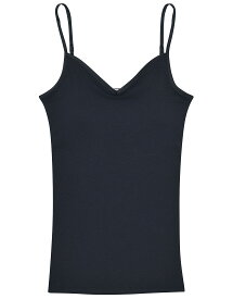 HANRO（ハンロ）"COTTON SEAMLESS"Vネック・コットンキャミソール カップ付きインナー
