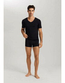 HANRO ハンロ COTTON SUPERIOR フリーカット ストレッチ なめらかな肌ざわりメンズシャツ（半袖）