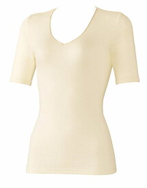 HANRO ハンロ ウールシルク 半袖シャツ