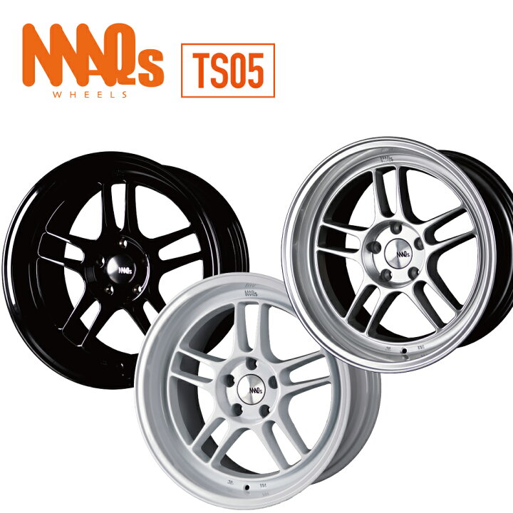 楽天市場】18×10.5J +15 114.3 5H MAQs Wheels TS05 ホワイト ピアノ 