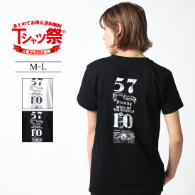 【ネコポス便発送可能】 Tシャツ プリント レディース 女性用 半袖 バックプリント プリント クルーネック 丸首 トップス インナー カットソー カジュアル アメカジ ワーク タトゥー調 ブランド CONFUSE コンフューズ 綿100％ ロゴ ビンテージ お揃い ペア