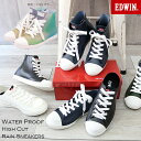 EDWIN ハイカット 軽量 レインスニーカー レインシューズ レインブーツ 梅雨対策 滑りにくい 歩きやすい 正規品 ランキング1位 防水 撥水 靴 レディース かっこいい ブランド 幅広 3E 長靴 おしゃれ 雨 通勤 通学 ブラック カーキ ネイビー エドウィン