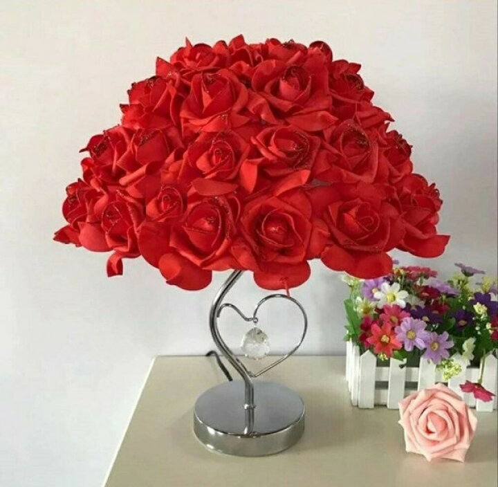楽天市場】薔薇 ローズランプ レッドorローズピンク ROSE 花 大輪 LED 