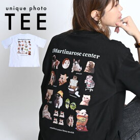 Tシャツ レディース 半袖 春 夏 半袖Tシャツ 猫 ロゴ バックプリント 猫Tシャツ ティーシャツ ロゴT ロゴTシャツ アニマル 動物 ねこ 猫柄 猫柄Tシャツ ロゴ プリント オーバーサイズ トップス プリントTシャツ カットソー プルオーバー 個性的 カジュアル