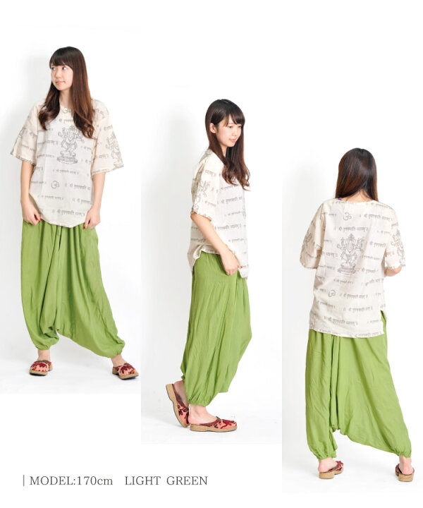 楽天市場 サルエルパンツ レディース メンズ エスニックファッション サルエルが今よりもっとスキになる メンズokレーヨンサルエルパンツ アラジンパンツ バルーンパンツ カンケーン 大きいサイズ ウエストゴム プレーン 無地 アジアン アジアン カジュアル マーライ