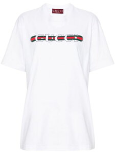 GUCCI T-SHIRT IN COTONE CON LOGO 788093XJGL69074