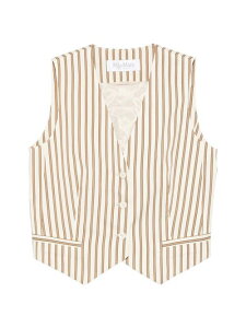 �v�G���g���[�|�C���g10�{ MAX MARA GILET RIGATO IN COTONE E SETA 11151012600002