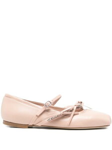JIMMY CHOO �W�~�[�`���E CINTURINO COLLO + FIOCCHETTI ���U�[ �o���G�V���[�Y LOLIBALLERINAFNZMACARON/MACARON MM-5