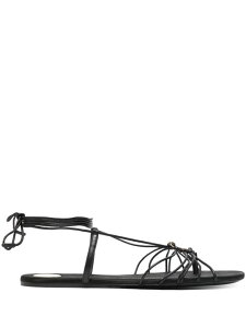 SAINT LAURENT �T�����[���� FLAT, LACCI CAVIGLIA �o�r���� �X���[�X���U�[ �T���_�� 820656AAEOF1000 MM-0