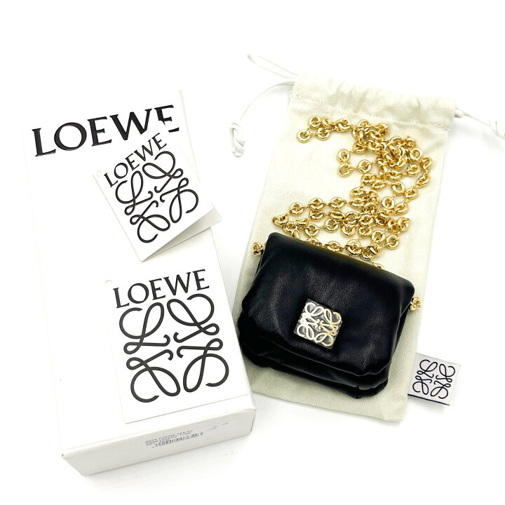 楽天市場】Loewe ロエベ パファー ゴヤ ケース シャイニーナパラム 