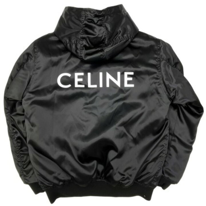 楽天市場】CELINE セリーヌ バックロゴ ナイロン ボンバージャケット  