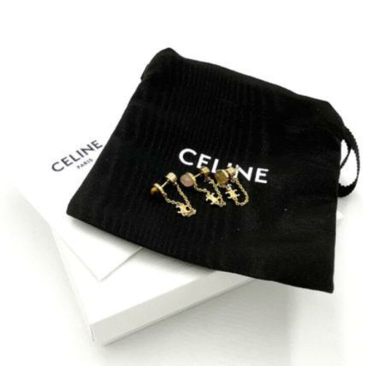 楽天市場】CELINE セリーヌ トリオンフ インディ イヤリング 3個セット 