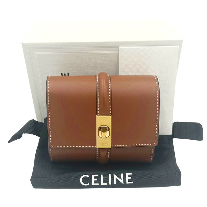 楽天市場】CELINE セリーヌ スモール トリフォールドウォレット 16 