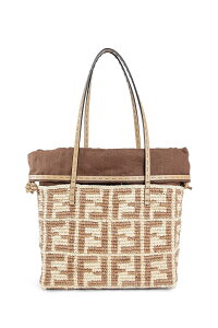 FENDI �t�F���f�B 25SS �x�[�W��FF �N���V�F ���t�B�A���[���X���[���g�[�g�o�b�O SN-0